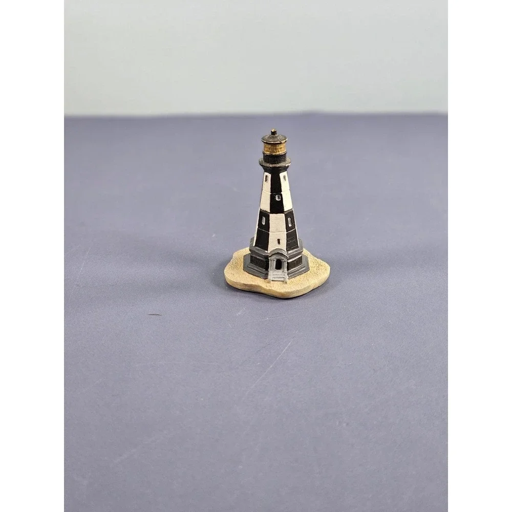 Vintage Cape Henry Lighthouse Thimble Miniature Souvenir 1.5 Inch